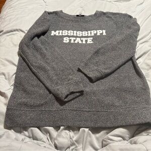 Boxercraft Gray Mississippi State Women's Crew Neck Sweater